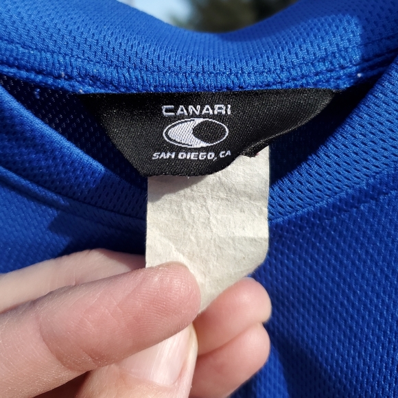 Canari Long Sleeve Men's Cycling Jersey. San Diego. Large. Blue. GPWC - Picture 2 of 14